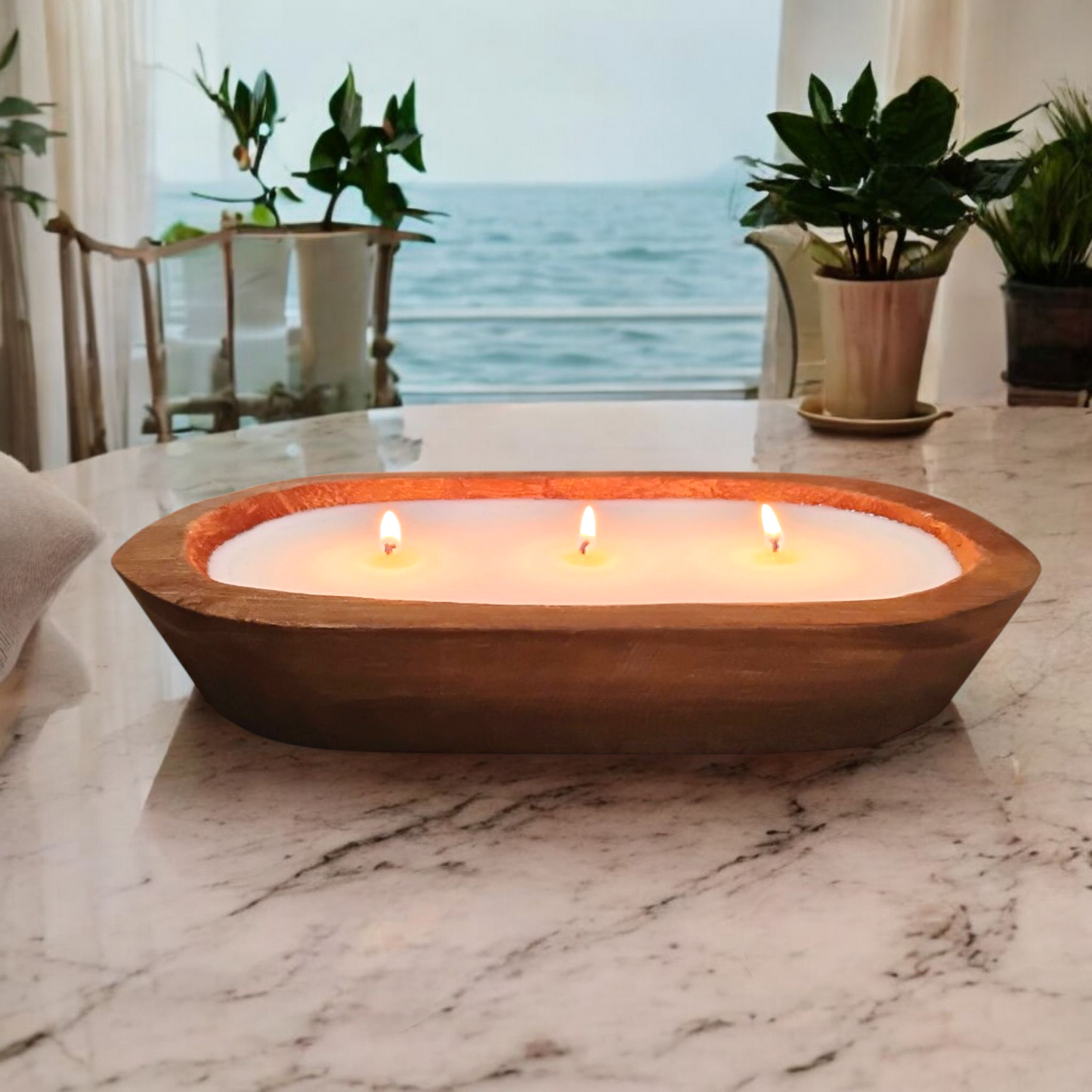 3 Wick Dough Bowl