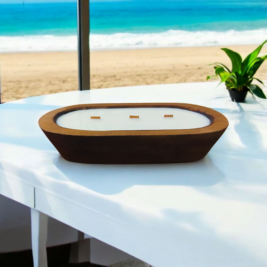 12oz Wood Wick Dough Bowl