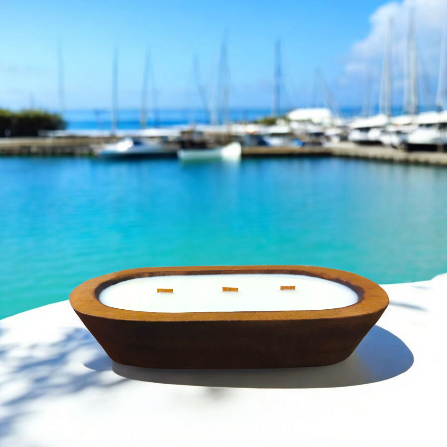 Wood Wick Dough Bowl